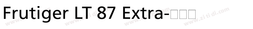 Frutiger LT 87 Extra字体转换